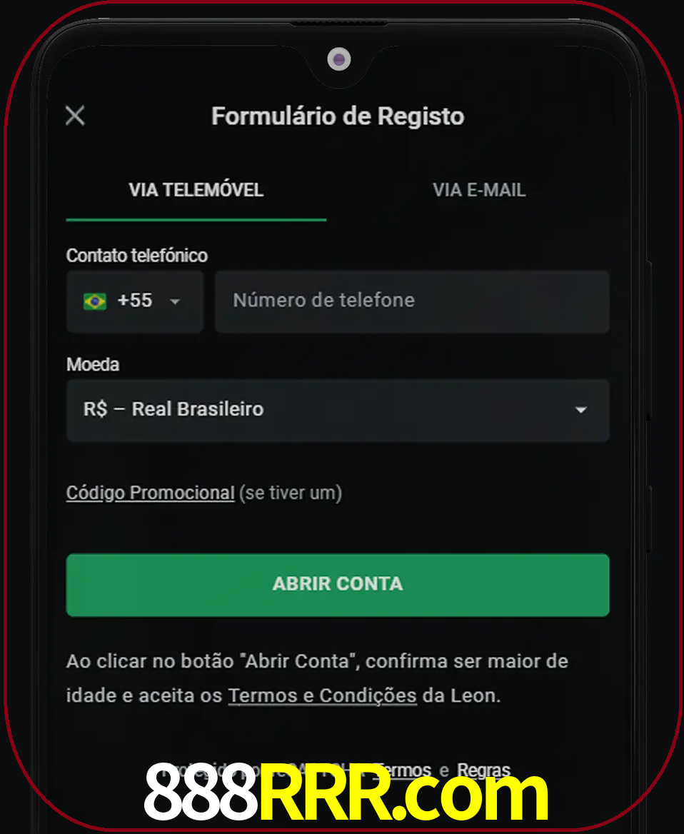 Abra o aplicativo e inicie o processo de registro.