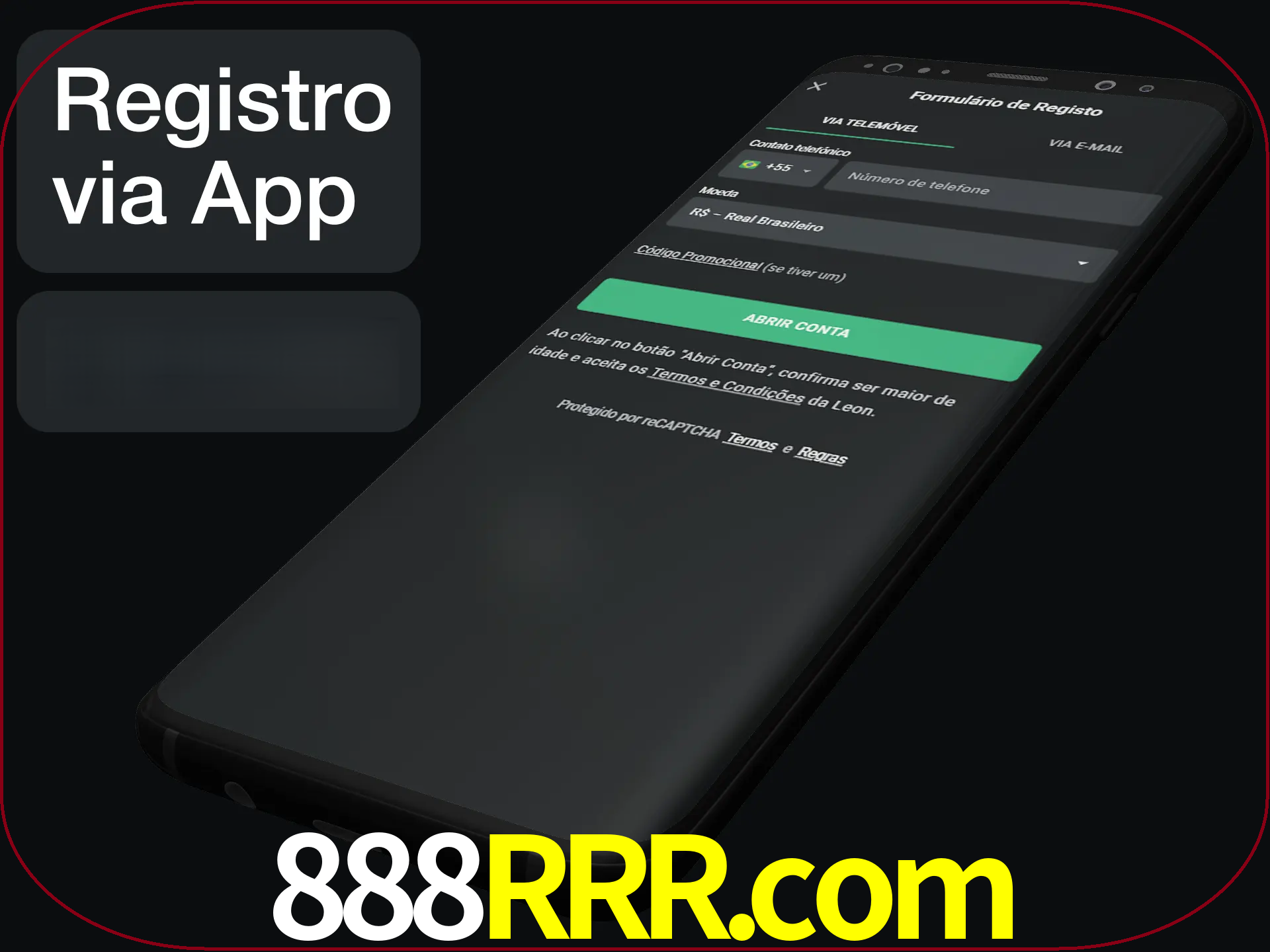 Registre-se quiclly em LeonBet usando o aplicativo.
