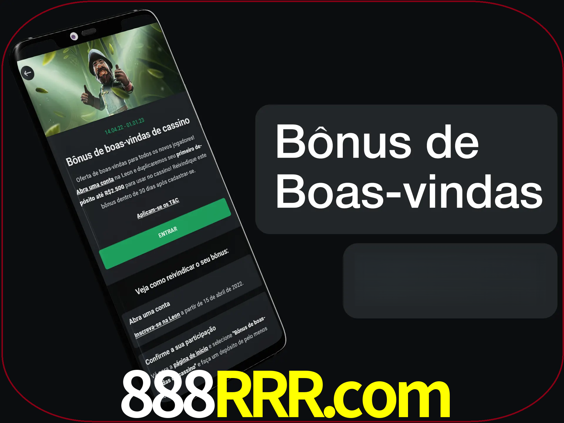 Não se esqueça de usar o bônus de boas-vindas.